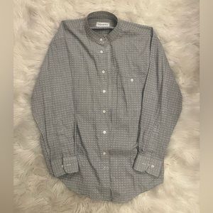 Yves Saint Laurent  Grey Detailed Dress Shirt